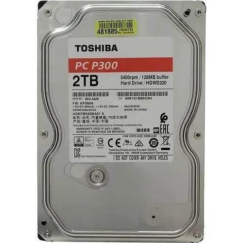 Жесткий диск Toshiba P300 2 TB 3.5 дюйма внутренний SATA HDWD220UZSVA - фото 2
