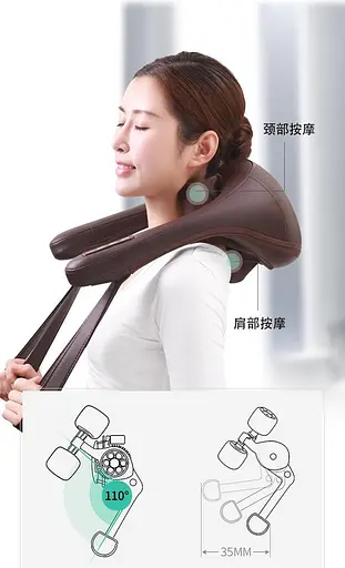 Роликовый массажер JinKaiRui SL-595 для массажа шеи, спины и плечевого отдела - фото 6