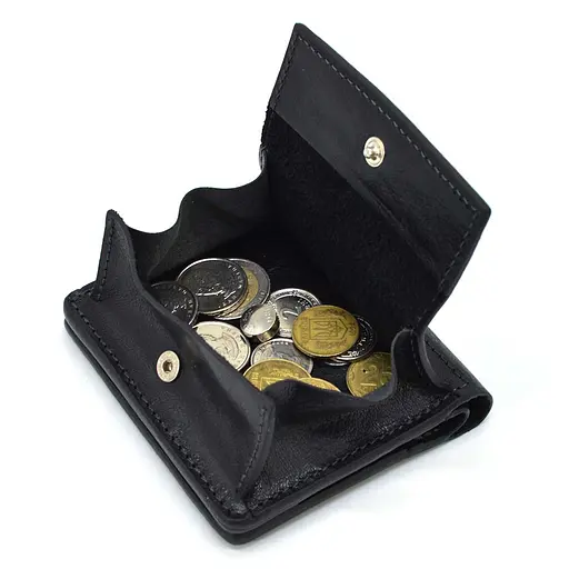 Мужской кожаный кошелек Grande Pelle 10х10х2 см acs0029261 - фото 2