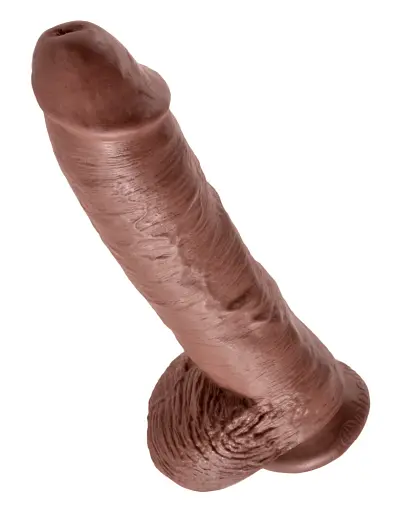 Фаллоимитатор King Cock With Balls 26.7 см коричневый - фото 4