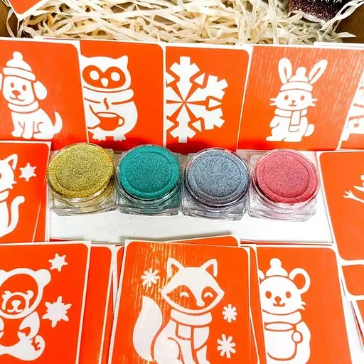 Набор для био-тату "Зима - глиттер" Fresh Tattoo set-winter-glitter - фото 3