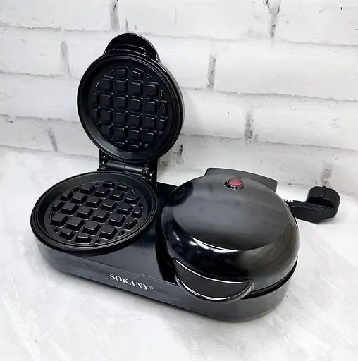 Вафельница двойная Sokany SK-BBQ-850 для толстых бельгийских вафель сердец 1100 Вт - фото 4