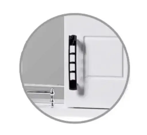 Дзеркало з шафкою ПіК Корфу праве Z-1 50 см Білий 30412 - фото 4