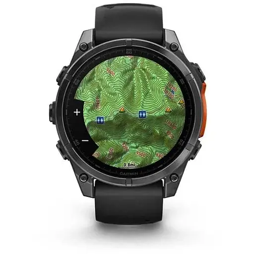 Смарт-часы Garmin Fenix 8 47mm AMOLED Slate Grey with Black Silicone 010-02904-09 - фото 2