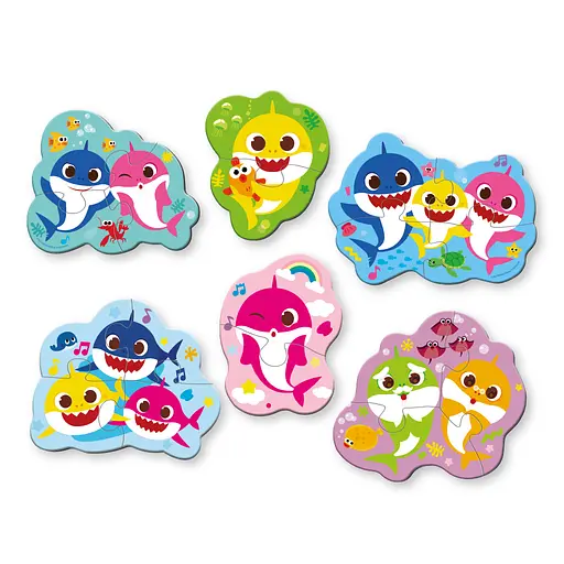 Пазл DoDo 2-3-4 елементи Baby Shark (200587) - фото 3