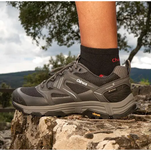 Носки Chiruca Calcetin Techno P.E. Silver Trail S Grey/black - фото 5