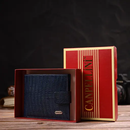 Мужской кожаный кошелек Canpellini 11.5х10х1 см acs0025689 - фото 8