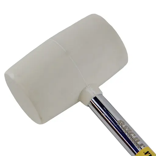 Киянка гумова Sigma 450 г біла, металева обгумована рукоятка (4317421) - фото 2