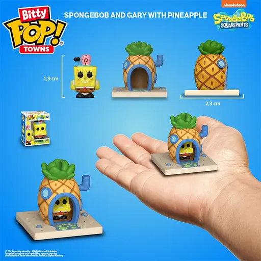 Набор фигурок Bitty Pop! Town серии Губка Боб Квадратные Штаны – Губка Боб и его дом (83638) - фото 6