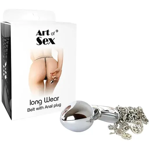 Украшение на тело Art of Sex Long Wear с металлической анальной пробкой М - фото 3