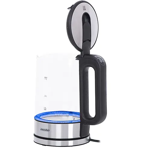 Стеклянный чайник 1.7л с регулятором температуры Mesko MS 1301b - фото 4