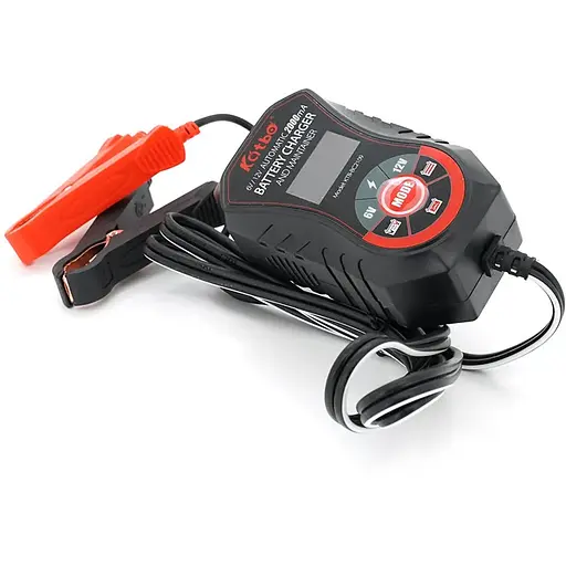 Автоматичне ЗУ для акумулятора, Katbo KTB-BC2109 6V/12V, 210-240V, LCD, клеми (AGM/Gel/Lead)