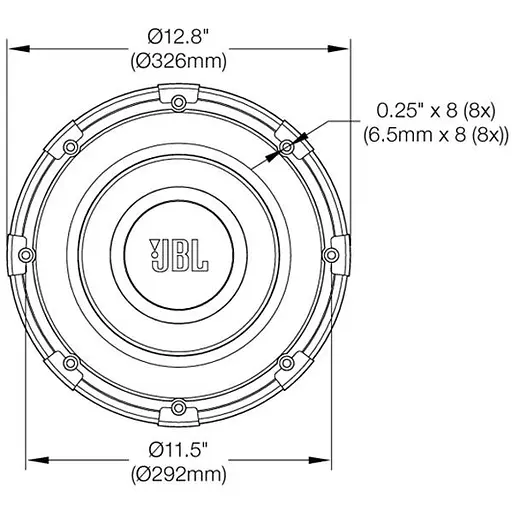 Сабвуферний динамік JBL MS-12SD4 - фото 3