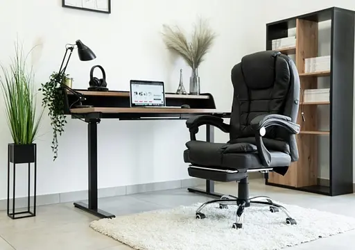 Офісне крісло Care Life Black (CF-201) - фото 4