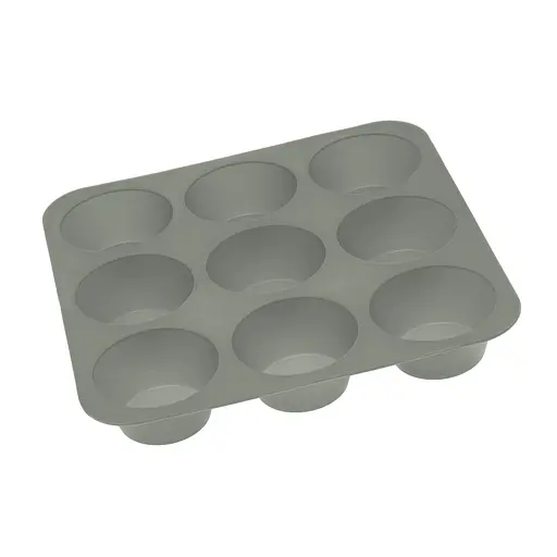 Форма силиконовая на планшете для выпечки кексов и маффинов на 9 ячеек 24.5х24.5х3.5 см, Profsil Серый 87152 - фото 8