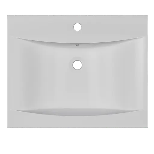Раковина глянцева врізна Amidicon Liza 60 600x480 з литого каменю LIZA_60_HL, Білий - фото 4