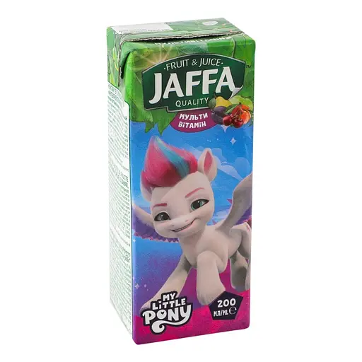 Мультивітамінний нектар з м'якоттю Jaffa Поні-Трансформери TBA slim 0.2 л