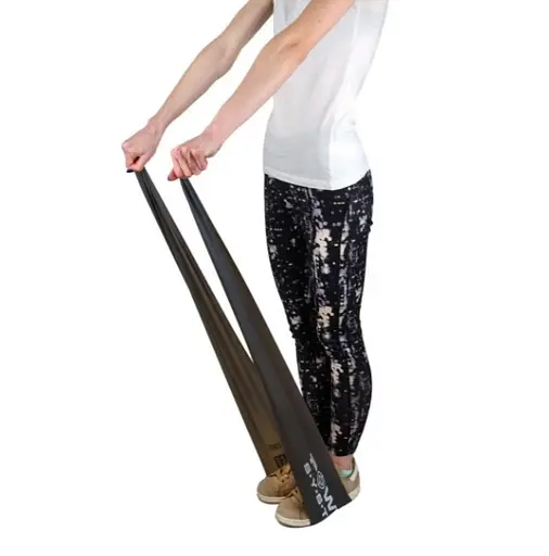 Стрічка-еспандер для спорту та реабілітації Power System PS-4123 Flat Stretch Band Level 3 Grey 25-35 кг (PS_4123_Black) - фото 5