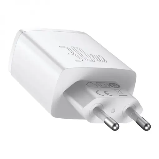 Быстрый зарядный блок Baseus Compact Quick Charger 2U+C 30 W CCXJ-E02 - фото 7