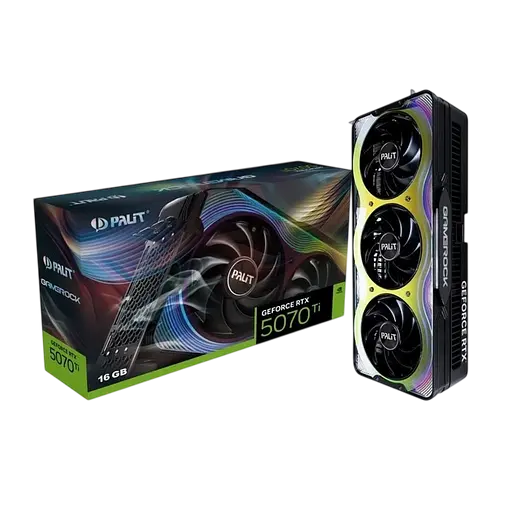 Видеокарта GeForce RTX 5070 Ti 16GB Palit GameRock (NE7507T019T2-GB2030G)