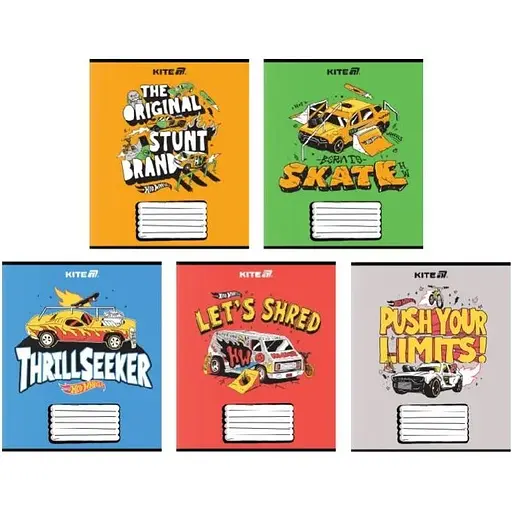 Тетрадь ученическая "Hot Wheels" Kite HW25-236 18 листов 1 шт. в ассортименте - фото 1