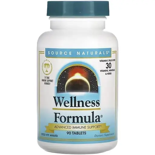 Натуральная добавка Source Naturals Wellness Formula, 90 таблеток