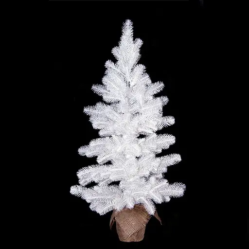 Ялинка Hvoya Premium лита в мішковині 90 см біла