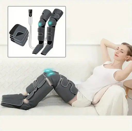 Массажер для ног 670D (лимфодренажный массаж, прессотерапия, для похудения)  с подогревом - фото 4