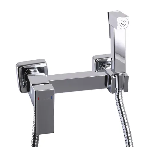 Змішувач для гігієнічного душу зовнішнього монтажу 150 мм Domino Malibu DMM-5-106MIX, Хром - фото 3