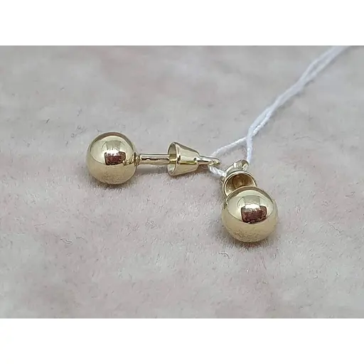 Золоті сережки-пуссети Tango. 580055М - фото 3