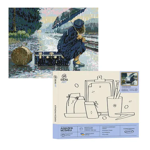 Набір з алмазною мозаїкою "Очікування", 40*50 см, IDEA2-CK1070