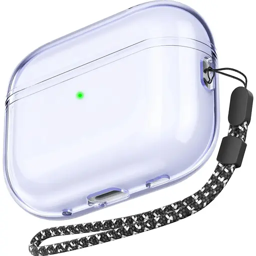 Чехол AhaStyle Transparent Case для Airpods Pro 2 Purple [133867]