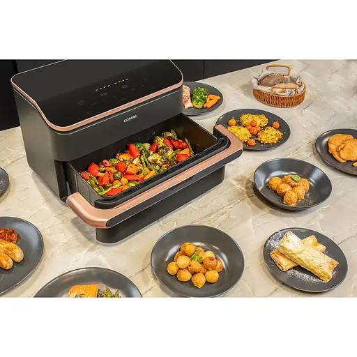 Мультипечь Cosori Dual Blaze Twinfry 10-Litre (CAF-TF101S-AEUR) [138045] - фото 15