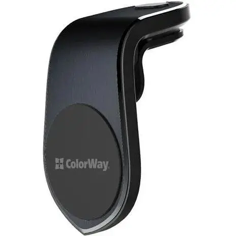 Автодержатель для телефона ColorWay Metallic Air Vent-1 черный CW-CHM04-BK - фото 1