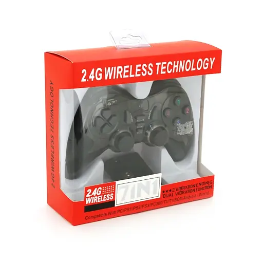 Бездротовий геймпад Voltronic 7-в-1 для PC, PS1–PS3, TV Box та Android чорний - фото 5