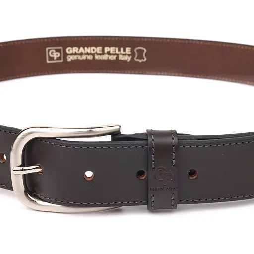 Ремінь шкіряний Grande Pelle чоловічий 4х120 см acs0024548 - фото 4