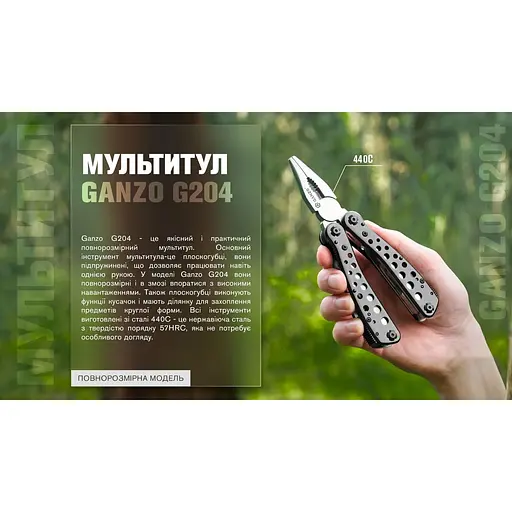 Мультитул Multi Tool Ganzo G204 - фото 13