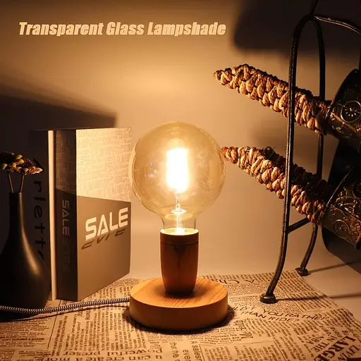 Винтажная светодиодная лампа EXTRASTAR, E27 Edison Screw 6W (эквивалент 42 Вт) G125 Большие глобусные светодиодные спиральные лампы - фото 5