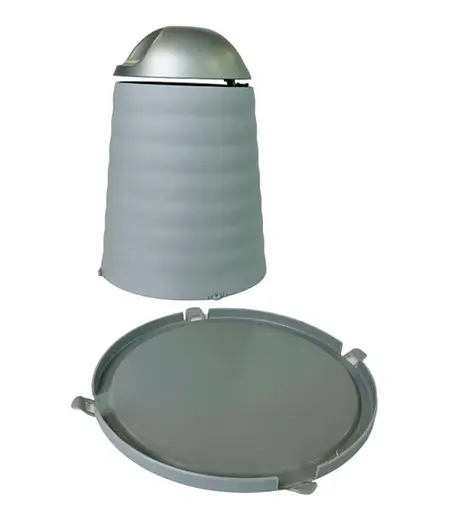 Мусорное ведро Motek на 7 л 17х24х30 см Серый (WBS-111)  - фото 6