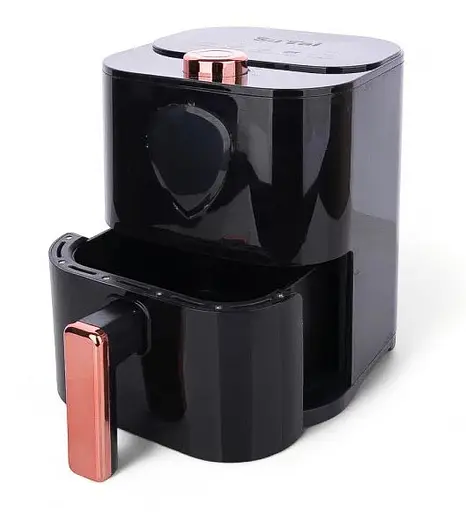 Аерофритюрниця безмасляна SuTai ST-606 6л 1000 Вт Чорна - фото 2