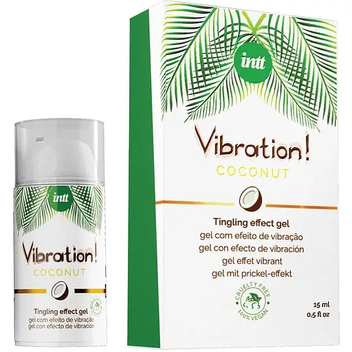 Жидкий вибратор Intt Vibration Coconut Vegan 15 мл кокосовый аромат 100% вега - фото 3