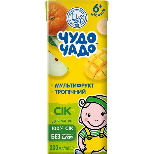 Сік Чудо-Чадо slim мультифруктовий тропічний 200 мл - фото 1