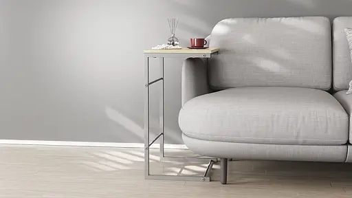 Столик Терри Ferrum-decor 650x440x330 Серый металл ДСП Дуб Сонома 16 мм (FRD-104665) - фото 2