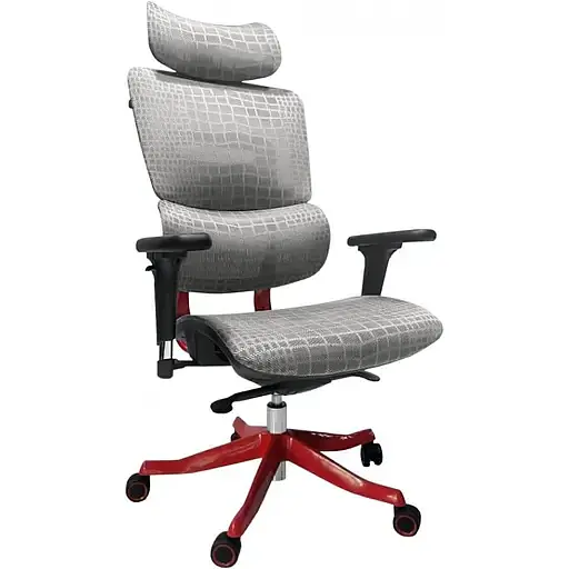 Геймерское кресло GT Racer серое с красным (X-626 Gray/Red) - фото 2