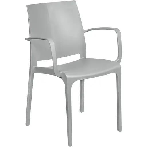 Стілець садовий Bica Olga пластиковий бежево-сірий - фото 4