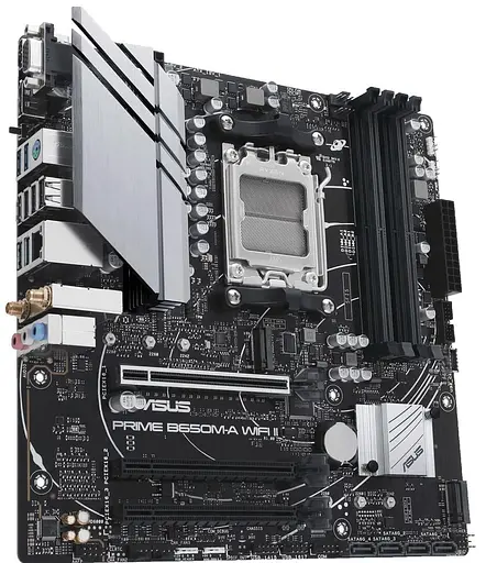 Материнская плата ASUS PRIME B650M-A WIFI II (PRIME B650M-A WIFI II) (Socket AM5, AMD B650, Micro-ATX) - фото 2