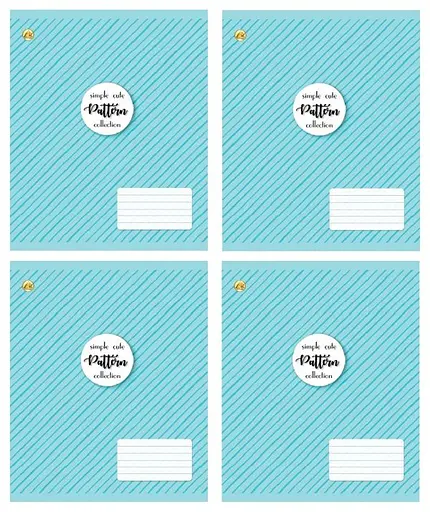 Зошити учнівські 12 аркушів коса лінія 25 штук в упаковці ТЕ43104