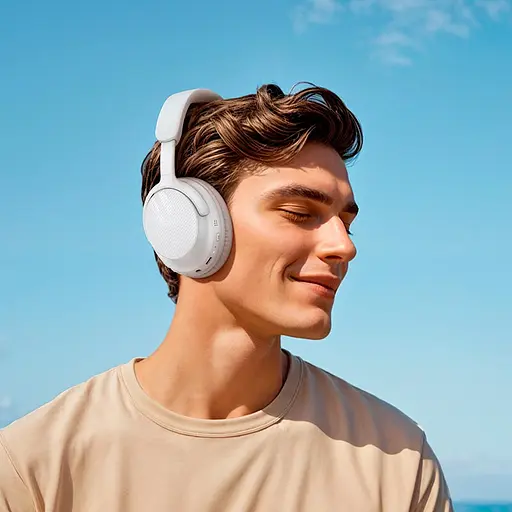 Накладні навушники Hoco W53 Tone, BT headphones, BT5.4, 400mAh, 46h, Type-C, AUX, grey - фото 4