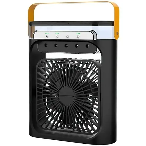 Вентилятор настольный FZM-04 с питанием от USB и функцией увлажнения черный - фото 1