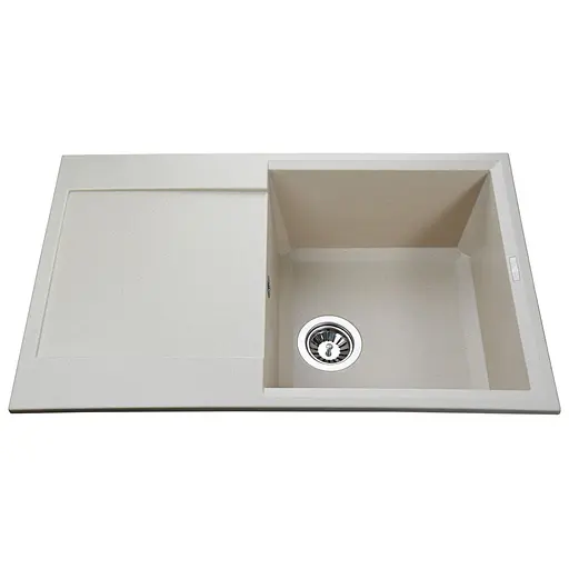 Кухонна мийка гранітна Globus Lux Komo слонова кiстка 790x500 - фото 1